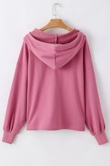Valerian Solid Kangaroo Pocket Half Zipper Oversized Hoodie Sweatshirts & Hoodies JT's Designer Fashion