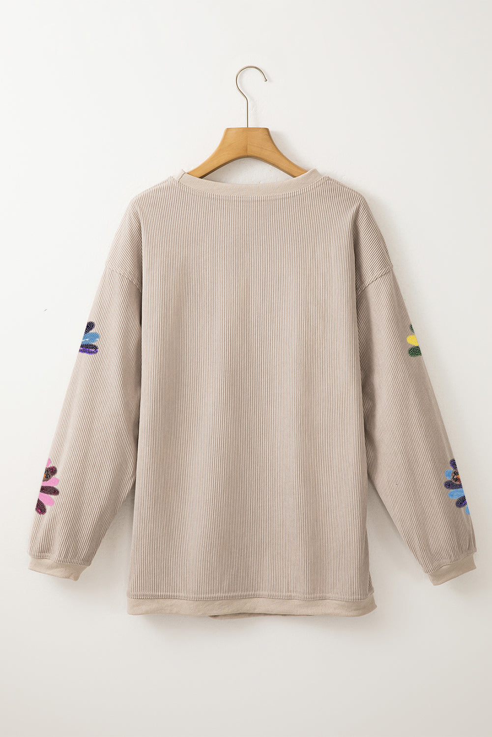 Smoke Gray Turkey Graphic Corded Baggy Sweatshirt Graphic Sweatshirts JT's Designer Fashion