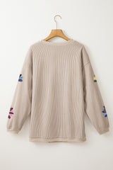 Smoke Gray Turkey Graphic Corded Baggy Sweatshirt Graphic Sweatshirts JT's Designer Fashion