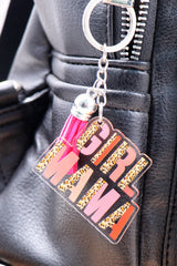 Strawberry Pink GIRL MAMA Tassel Keychain Other Accessories JT's Designer Fashion
