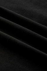 Black Fleece Lined Half Zipper Kangaroo Pockets Loose Hoodie Sweatshirts & Hoodies JT's Designer Fashion