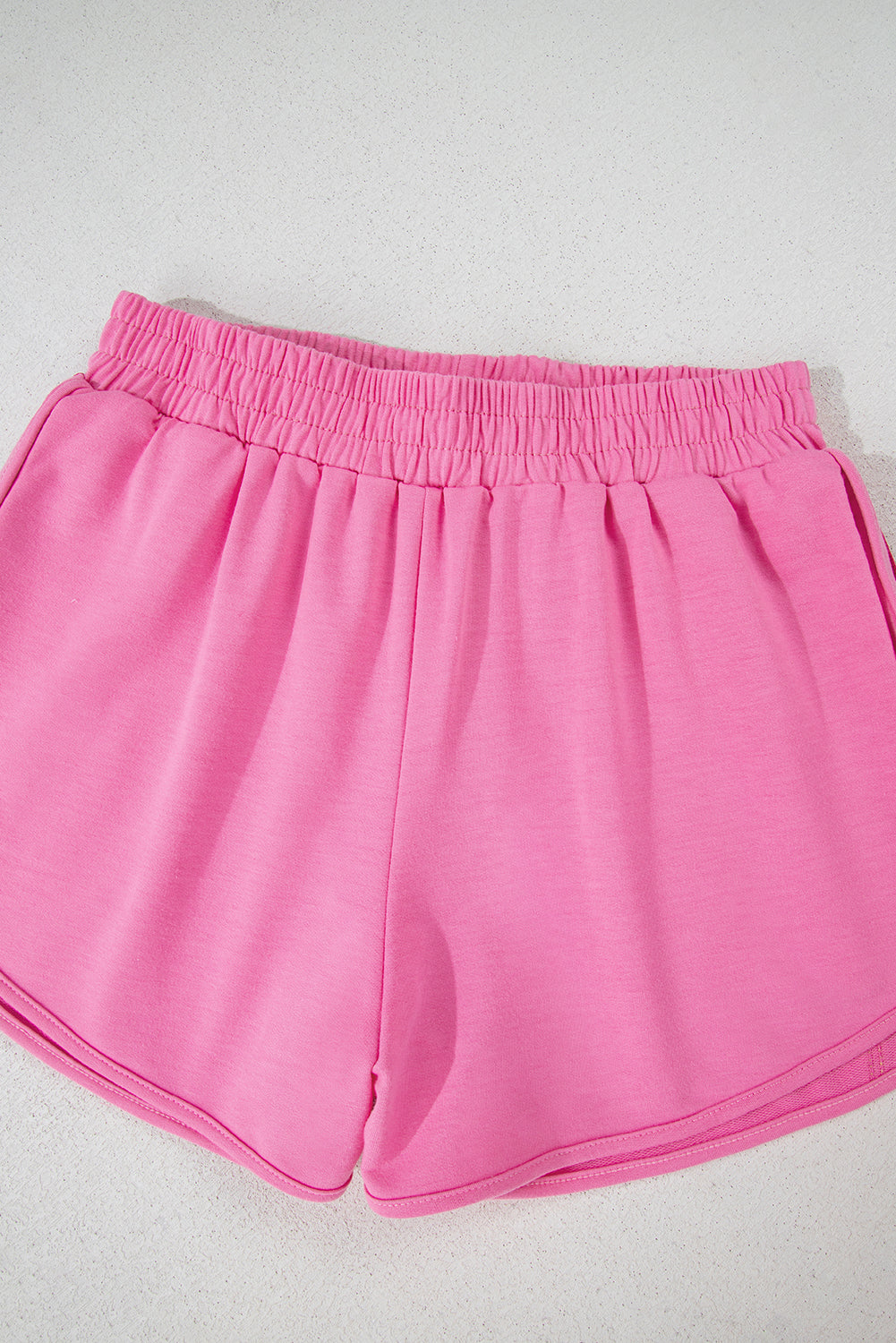 Bonbon Color Block Stripes Elastic High Waist Active Shorts Casual Shorts JT's Designer Fashion