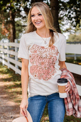 White Mama Flower Leopard Graphic Tee Graphic Tees JT's Designer Fashion