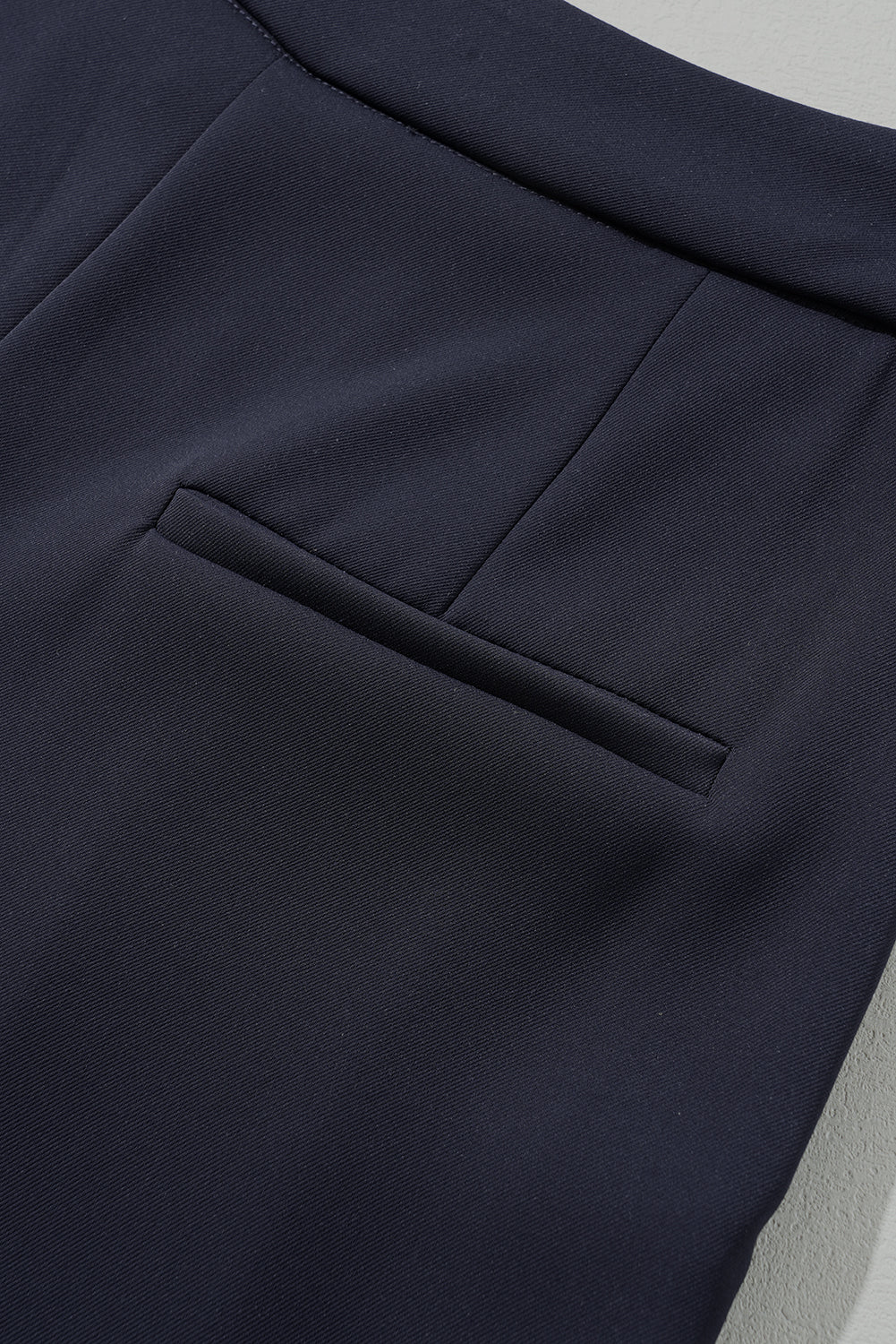 Dirty blue Dual Buttoned High Waist Pleated Wide Leg Pants Pants & Culotte JT's Designer Fashion