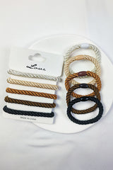 Camel 5Pcs Solid High Elastic Hair Tie Headwear JT's Designer Fashion