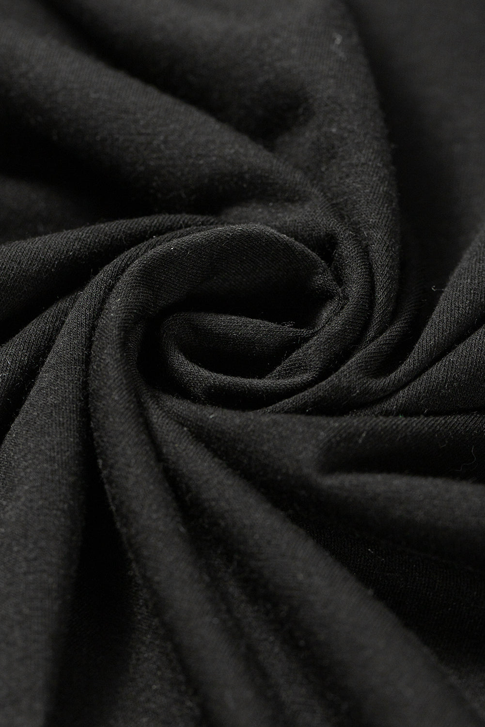 Black Notched Neck Pleated Puff Sleeve Shift T-shirt Dress T Shirt Dresses JT's Designer Fashion