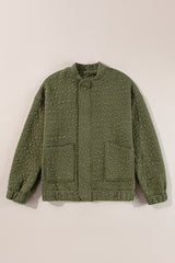 Jungle Green Floral Quilted Jacket Jackets JT's Designer Fashion