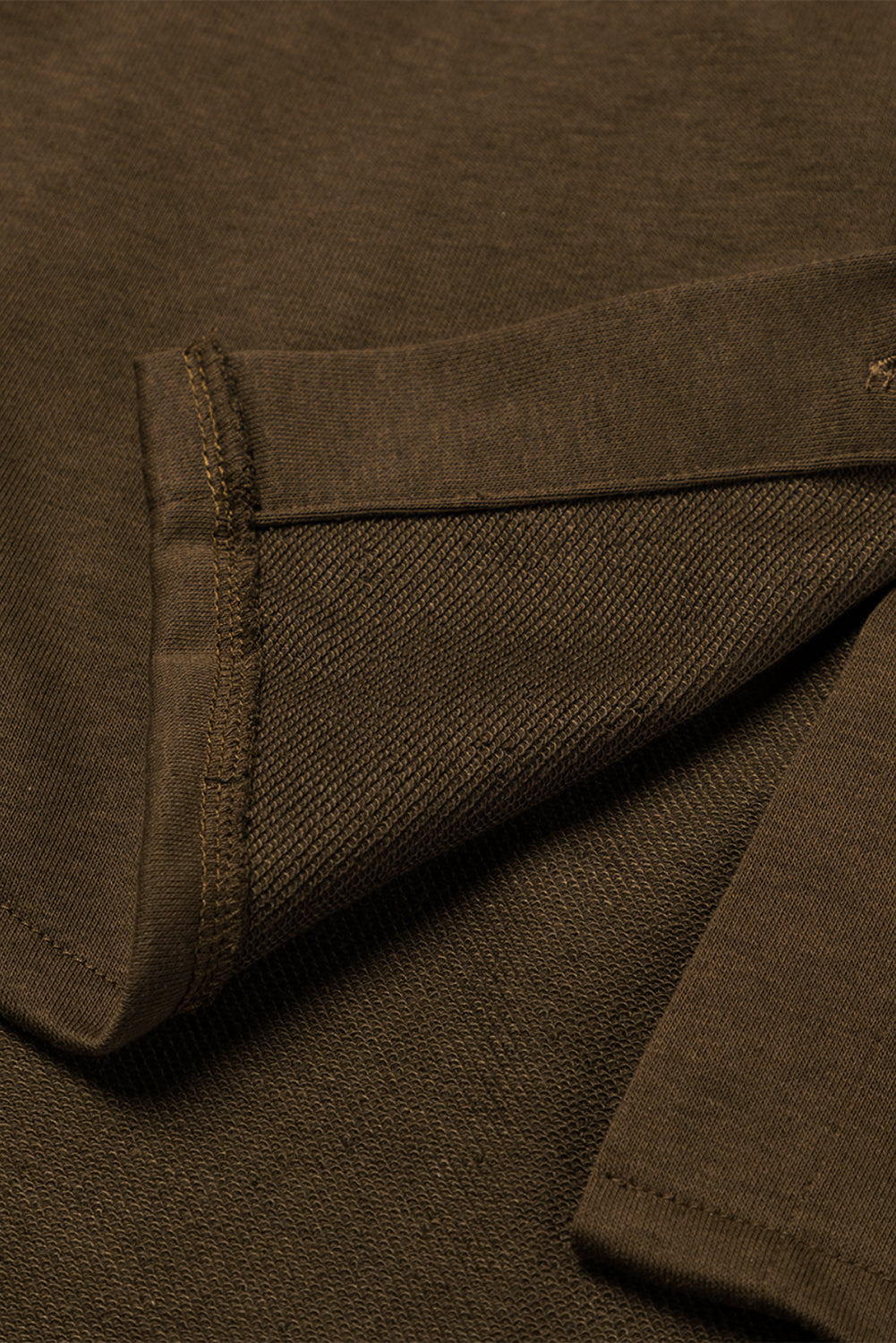 Dark Brown Button Up Contrast Knitted Sleeves Hooded Jacket Jackets JT's Designer Fashion