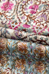 Apricot Floral Print Short Wide Sleeve Open Front Loose Kimono Kimonos JT's Designer Fashion