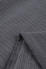 Gray Corduroy High Waist Straight Leg Pants Pants & Culotte JT's Designer Fashion