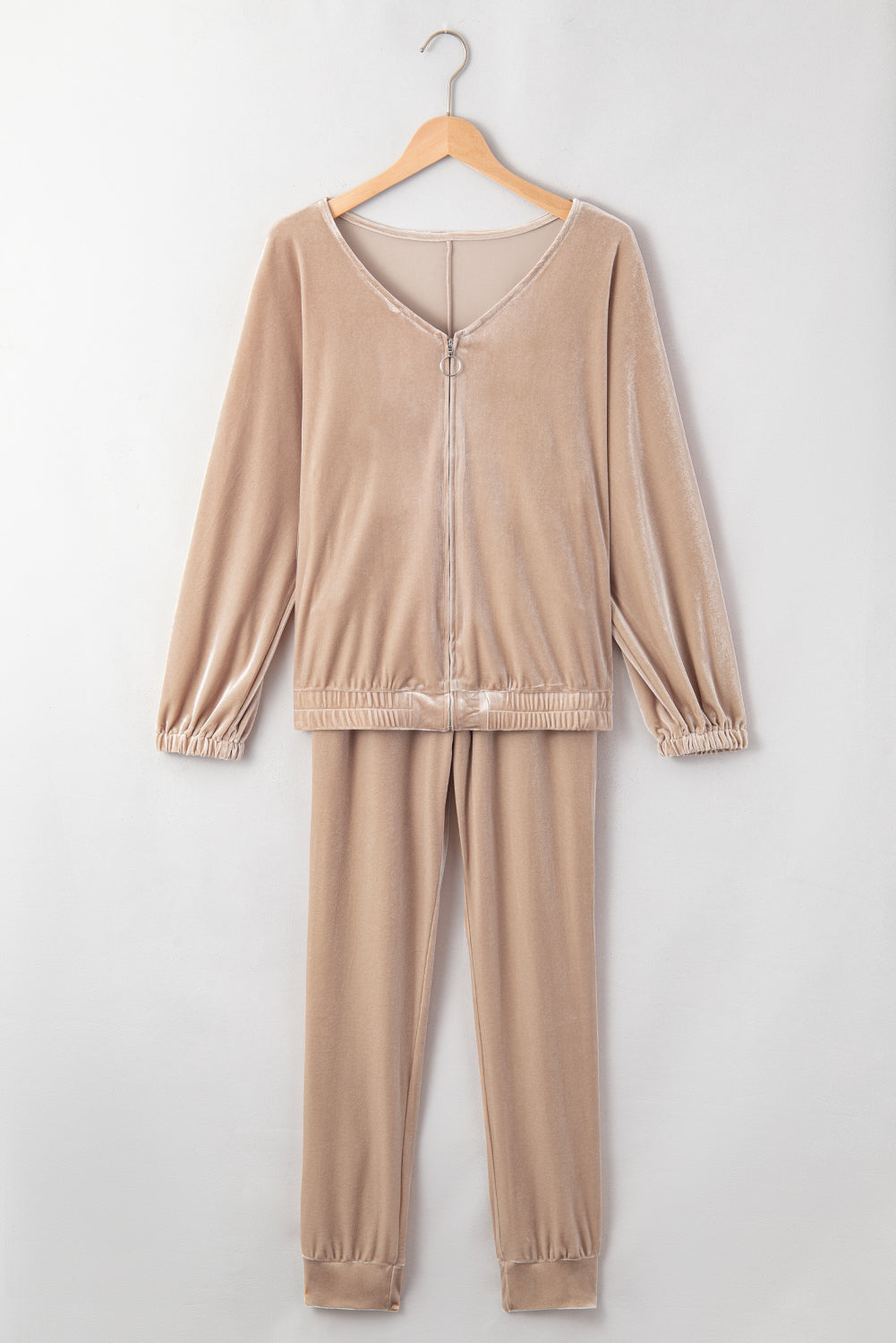 Luxe Velvet 2-Piece Jogger Set – Chic Comfort in Every Step Bottoms JT's Designer Fashion