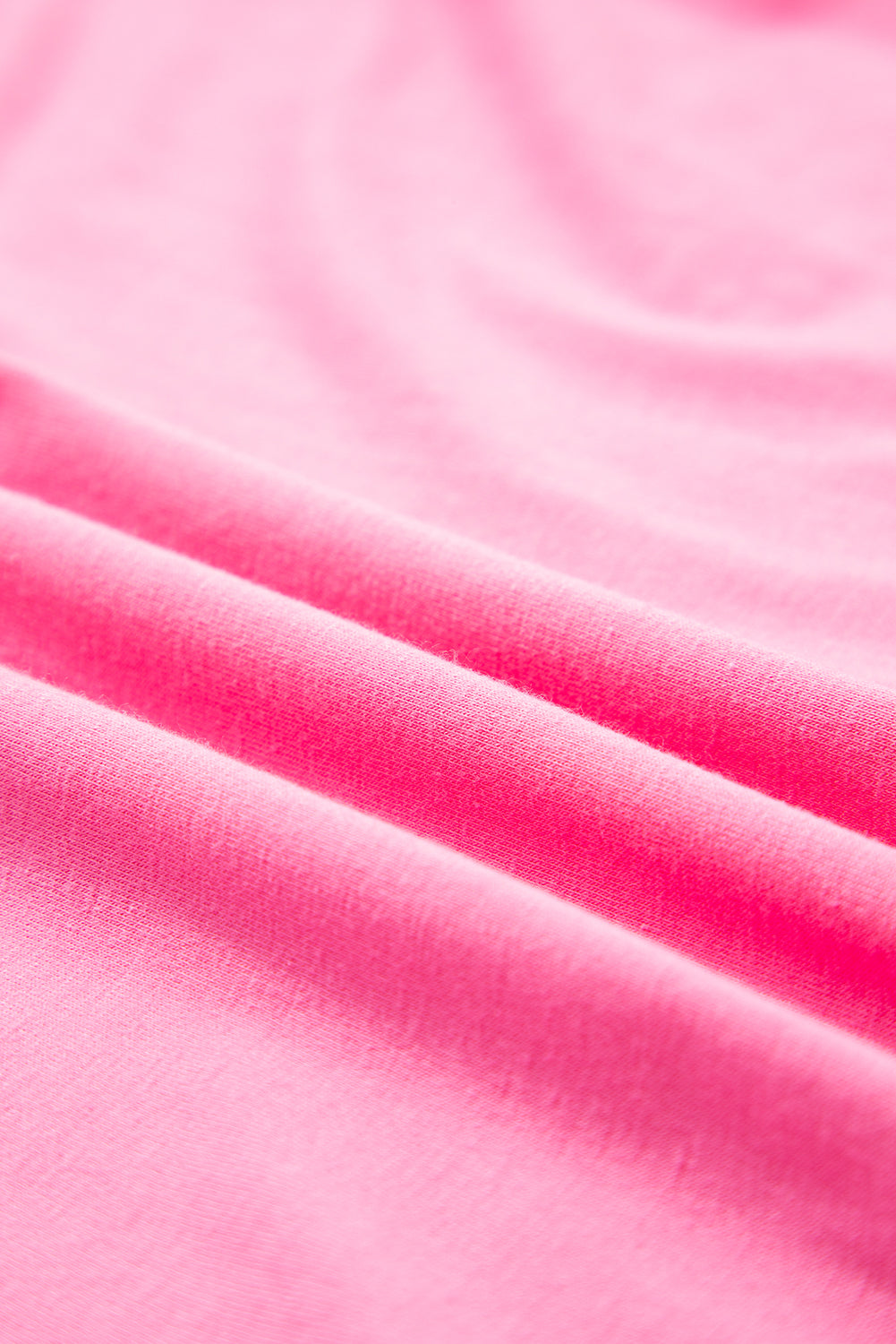 Pink Star Patched Colorblock Raw Edge Bracelet Sleeve Plus Size Loose Tee Plus Size Tops & Tees JT's Designer Fashion