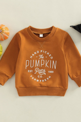 Kids’ Bright & Cheerful Pumpkin Halloween Sweatshirt – Soft, Cozy & Fun Fall Favorite! Kids Tops JT's Designer Fashion