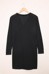 Black Solid Color Open-Front Buttons Cardigan Sweaters & Cardigans JT's Designer Fashion