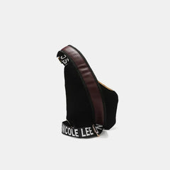 Nicole Lee USA Vegan Leather Leopard & Lip Pattern Crossbody Bag Bags JT's Designer Fashion