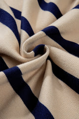 White Colorblock Drop Shoulder Buttoned Loose Cardigan Cardigans JT's Designer Fashion