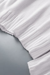 White V neck Drop Shoulder Knitted Sweater Sweaters & Cardigans JT's Designer Fashion