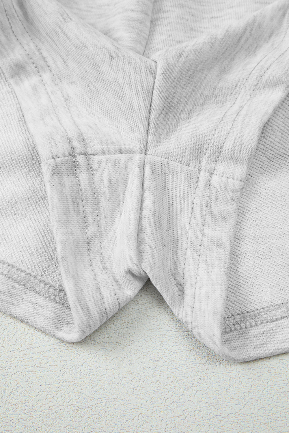Light Grey Girly Bow Embroidered Detail Puff Sleeve Pullover 2pcs Short Set Short Sets JT's Designer Fashion