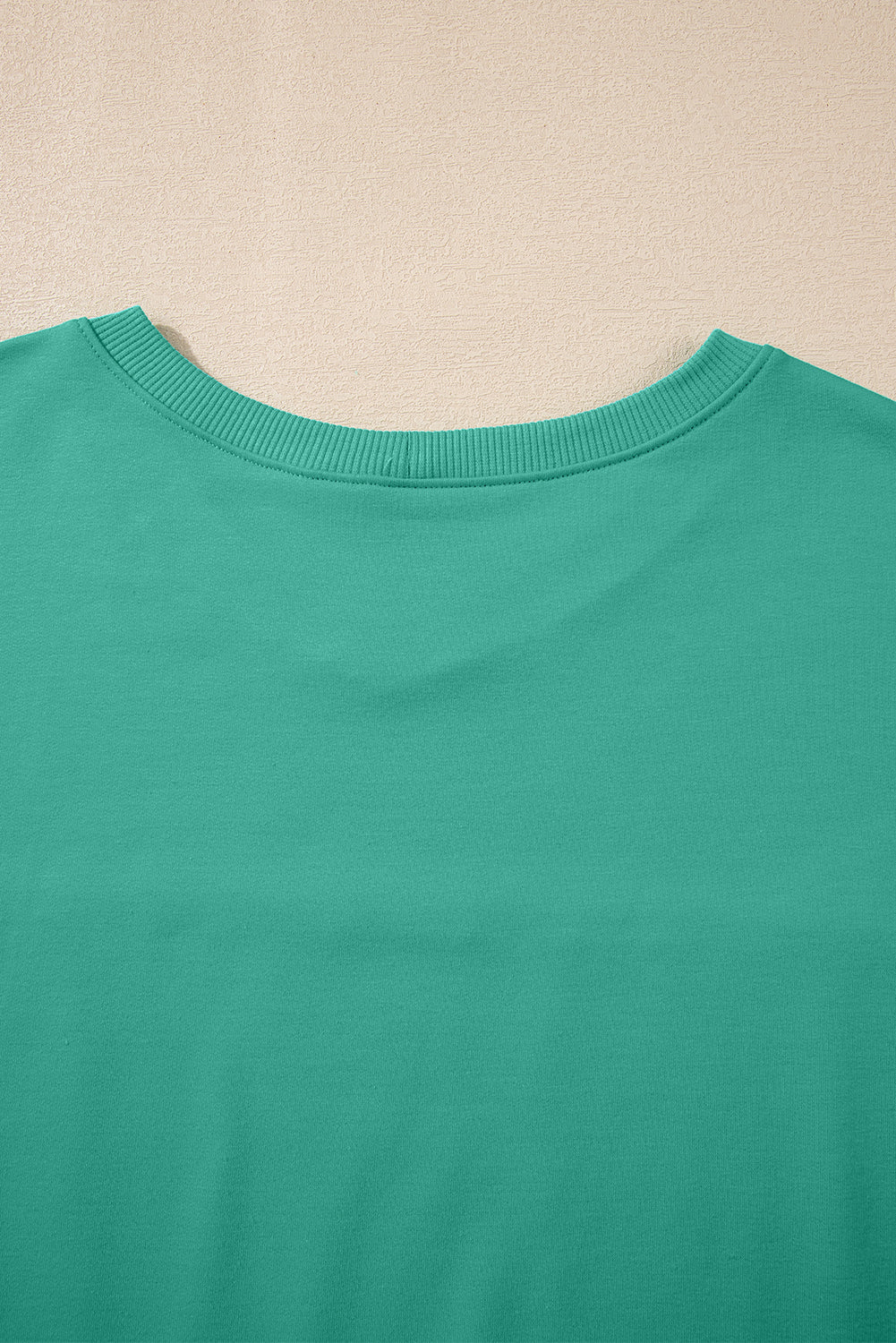 Sea Green Solid Loose V Neck Half Sleeve Tee and Shorts Short Sets JT's Designer Fashion