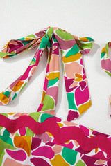 Multicolour Floral Tied Straps Ricrac Trim Long Dress Maxi Dresses JT's Designer Fashion