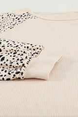 Leopard Print Pullover Top Long Sleeve Tops JT's Designer Fashion