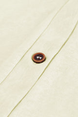 Beige Solid Color Open-Front Buttons Cardigan Sweaters & Cardigans JT's Designer Fashion