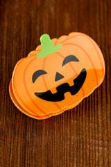 Orange Halloween Pumpkin Face Hair Claw Headwear JT's Designer Fashion
