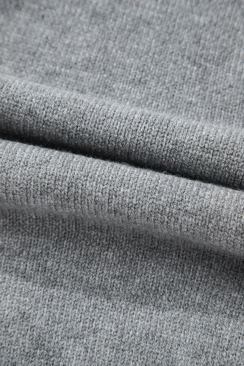Medium Grey Drawstring Hooded Button Up Drop Shoulder Sweater Cardigan Cardigans JT's Designer Fashion
