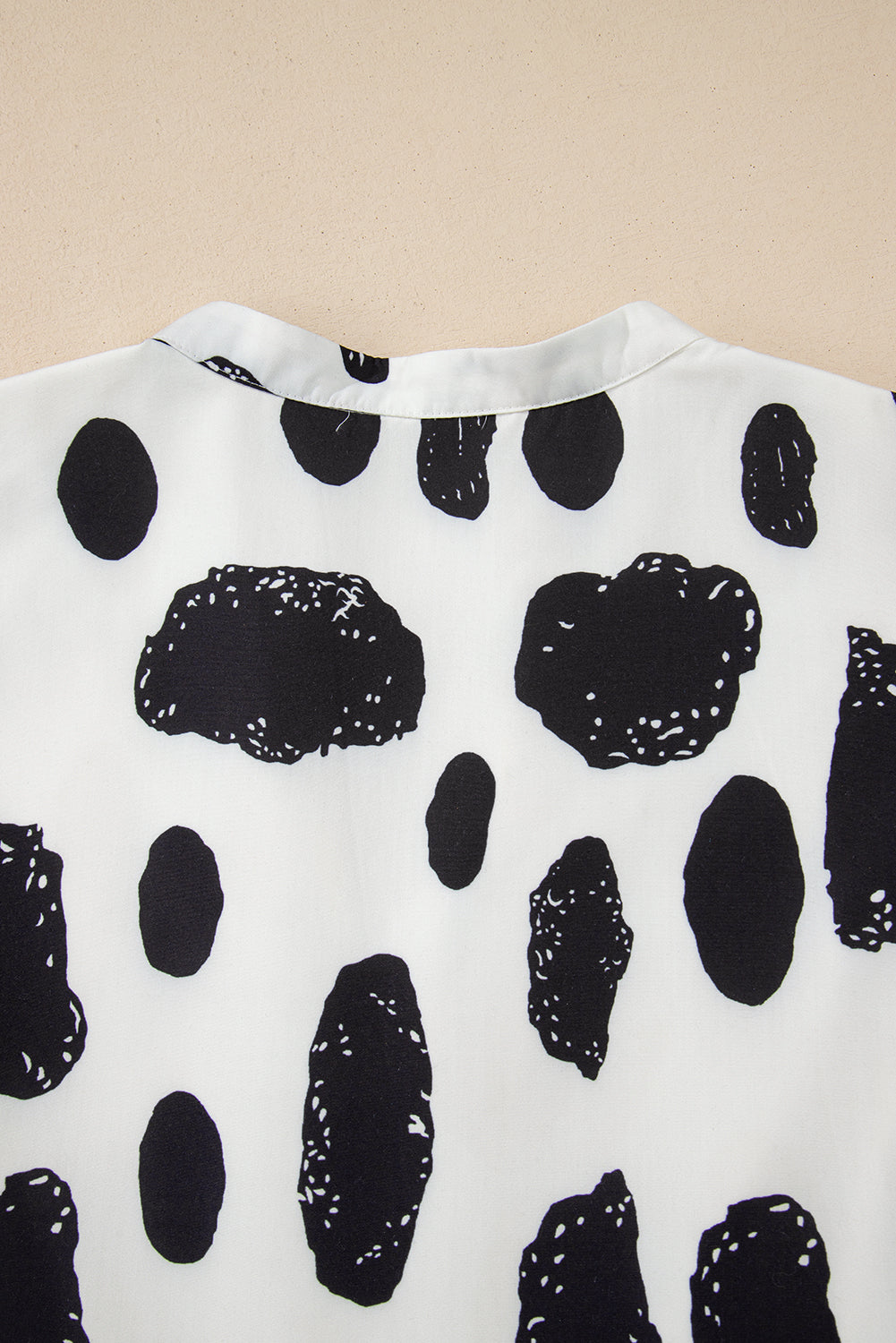 White Polka Dot Print Ruffled Sleeve Pocketed Plus Size Midi Dress Plus Size Midi Dresses JT's Designer Fashion