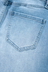 Myosotis High Rise Shift Slit Leg Straight Jeans Jeans JT's Designer Fashion