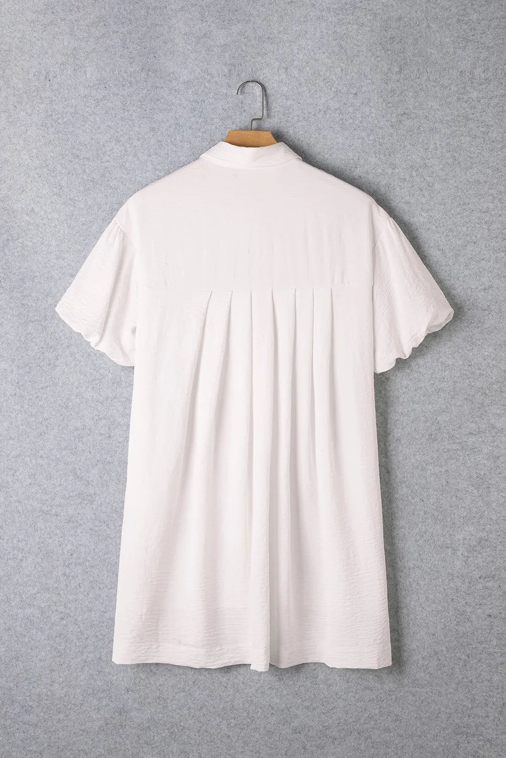Collared Neck Short Sleeve Mini Dress Mini Dresses JT's Designer Fashion