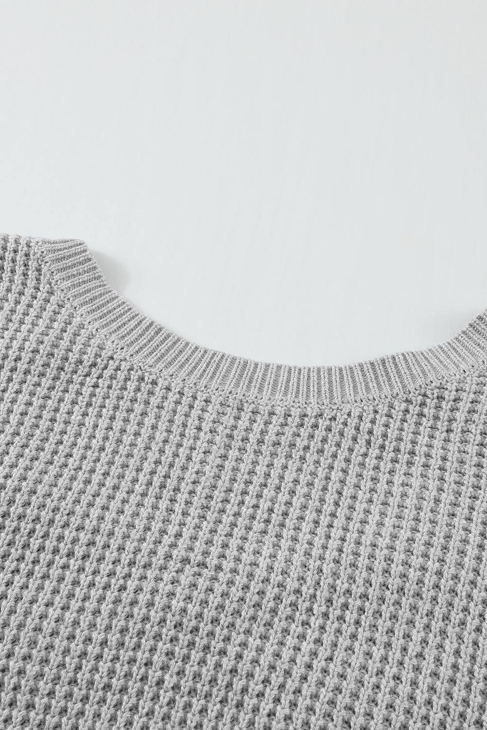 Gray Cross Back Hollow-out Sweater Sweaters & Cardigans JT's Designer Fashion