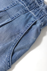 Dusk Blue Raw Hem Lace-up High Waist Plus Size Denim Shorts Plus Size Bottoms JT's Designer Fashion
