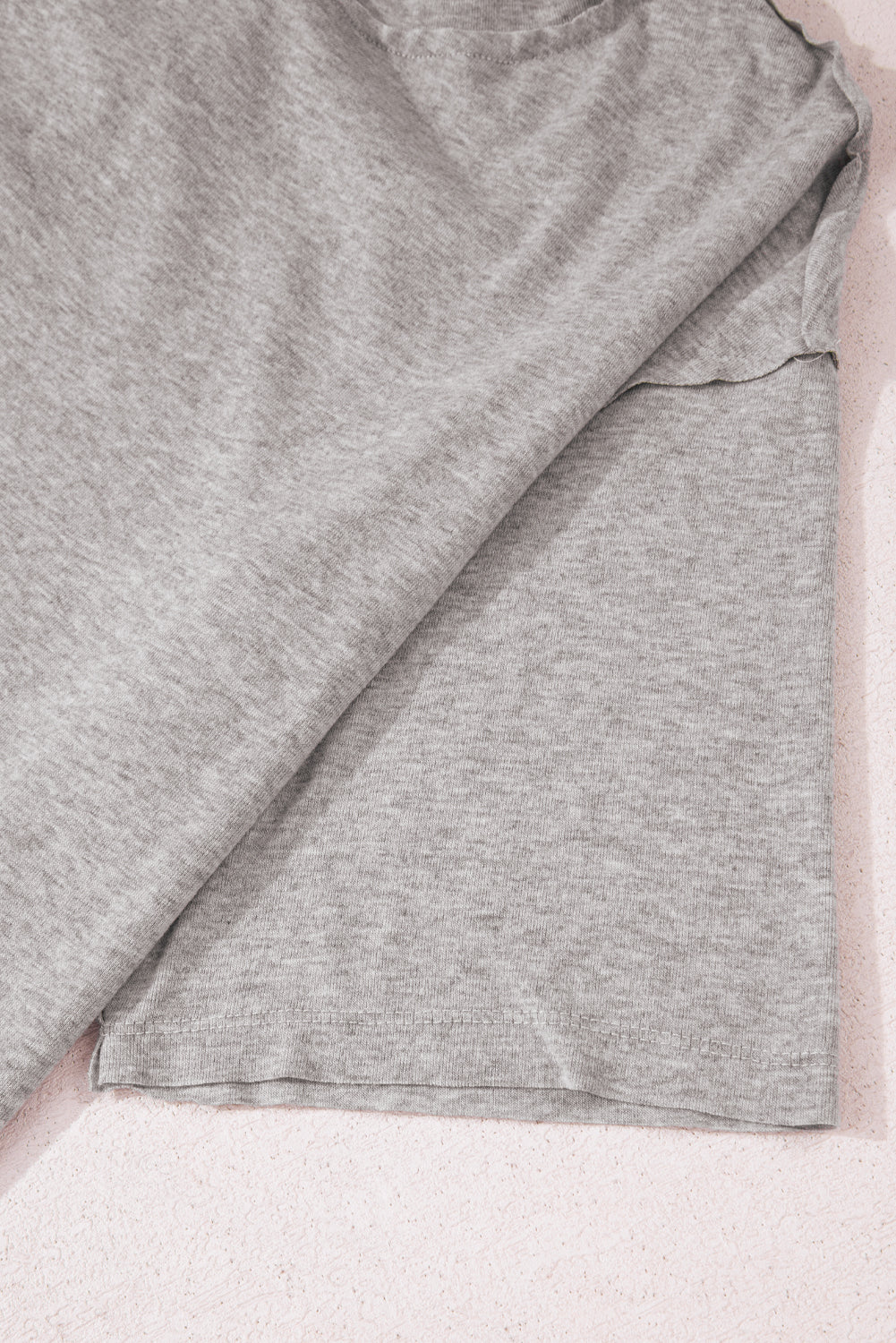 Gray Solid Color Loose Tee 2 Piece Shorts Set Short Sets JT's Designer Fashion