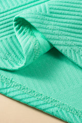 Mint Green Textured Cap Sleeve T Shirt Dress T Shirt Dresses JT's Designer Fashion