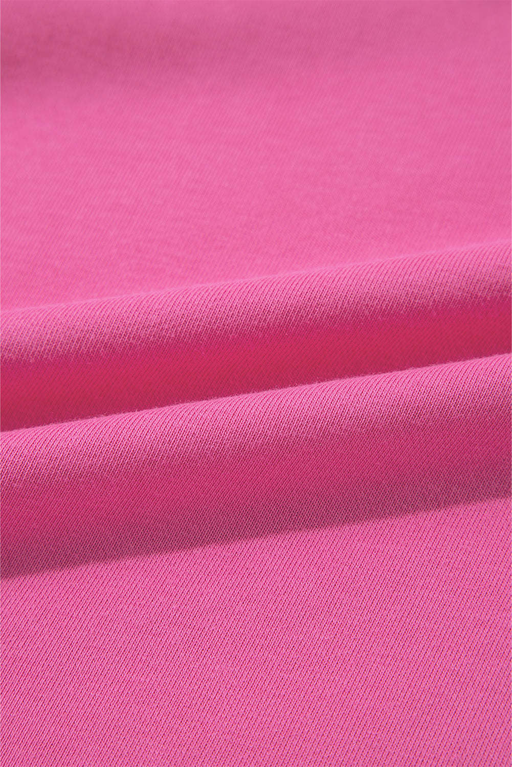 Bright Pink Textured Patchwork Round Neck Sweatshirt Sweatshirts & Hoodies JT's Designer Fashion