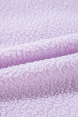 Lavendula Zipped Patch Pocket Fuzzy Drawstring Hoodie Sweatshirts & Hoodies JT's Designer Fashion