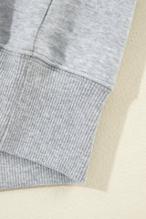 Light Grey Fleece Lined Kangaroo Pocket Drawstring Chunky Hoodie Sweatshirts & Hoodies JT's Designer Fashion