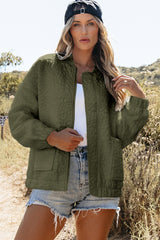 Jungle Green Floral Quilted Jacket Jackets JT's Designer Fashion