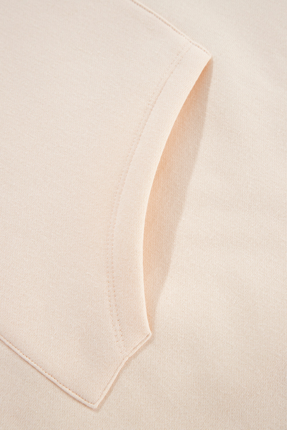 Apricot Drawstring Turtleneck Dolman Sleeve Sweatshirt Sweatshirts & Hoodies JT's Designer Fashion