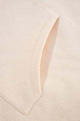 Apricot Drawstring Turtleneck Dolman Sleeve Sweatshirt Sweatshirts & Hoodies JT's Designer Fashion