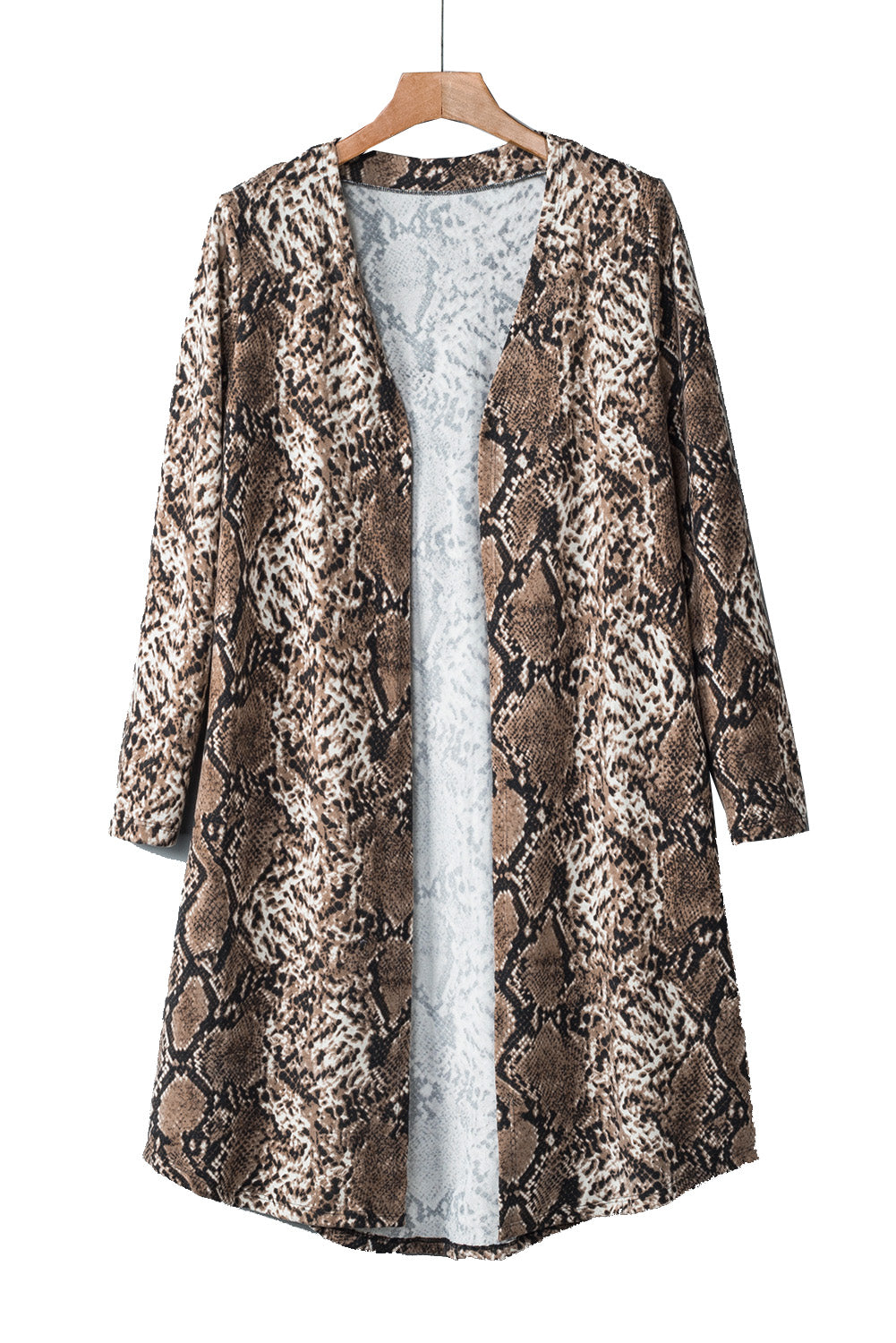 Snake Print Long Cardigan Sweaters & Cardigans JT's Designer Fashion
