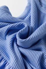 Myosotis Ribbed Vest Patchwork Tiered Midi Dress with Pockets Midi Dresses JT's Designer Fashion