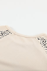 Leopard Print Pullover Top Long Sleeve Tops JT's Designer Fashion