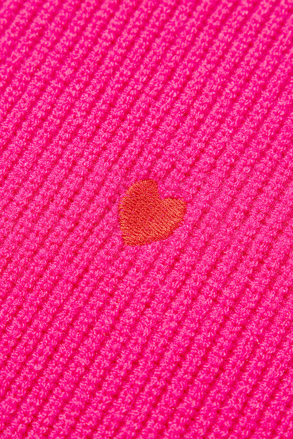 Rose Red Heart Shape Drop Shoulder Round Neck Sweater Sweaters JT's Designer Fashion