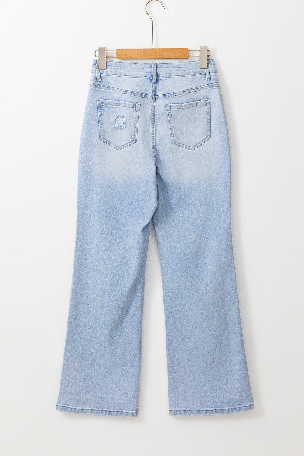 DEAR-LOVER Beau Blue Vintage Light Wash Distressed Flare Jeans Jeans JT's Designer Fashion