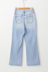 DEAR-LOVER Beau Blue Vintage Light Wash Distressed Flare Jeans Jeans JT's Designer Fashion