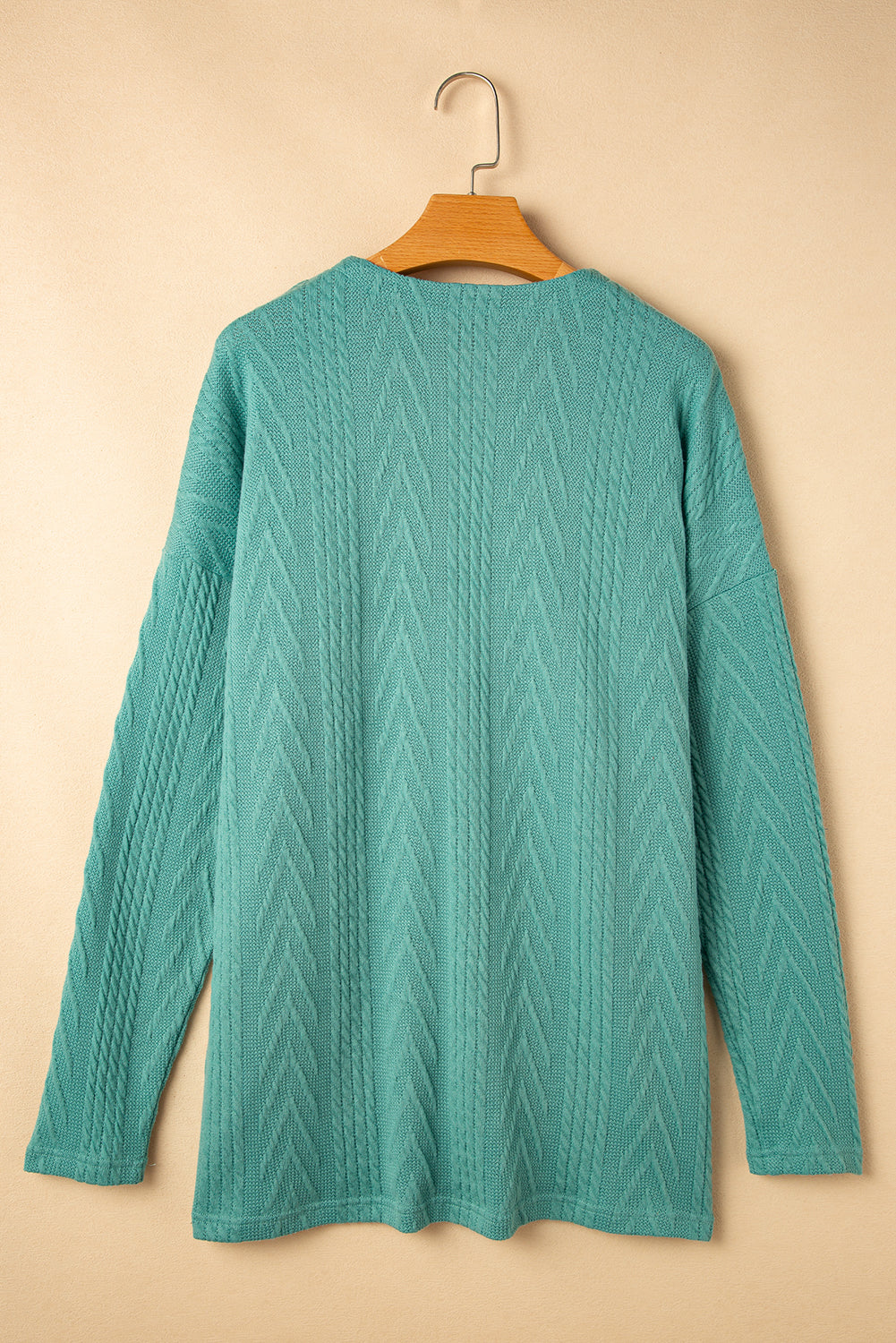 Canton Solid Textured Open Front Cardigan with Pocket Cardigans JT's Designer Fashion