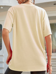 Graphic Round Neck Half Sleeve T-Shirt T-Shirts JT's Designer Fashion