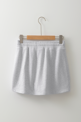 Light Grey American Flag Patched Lace-up High Waist Skort Graphic Pants JT's Designer Fashion
